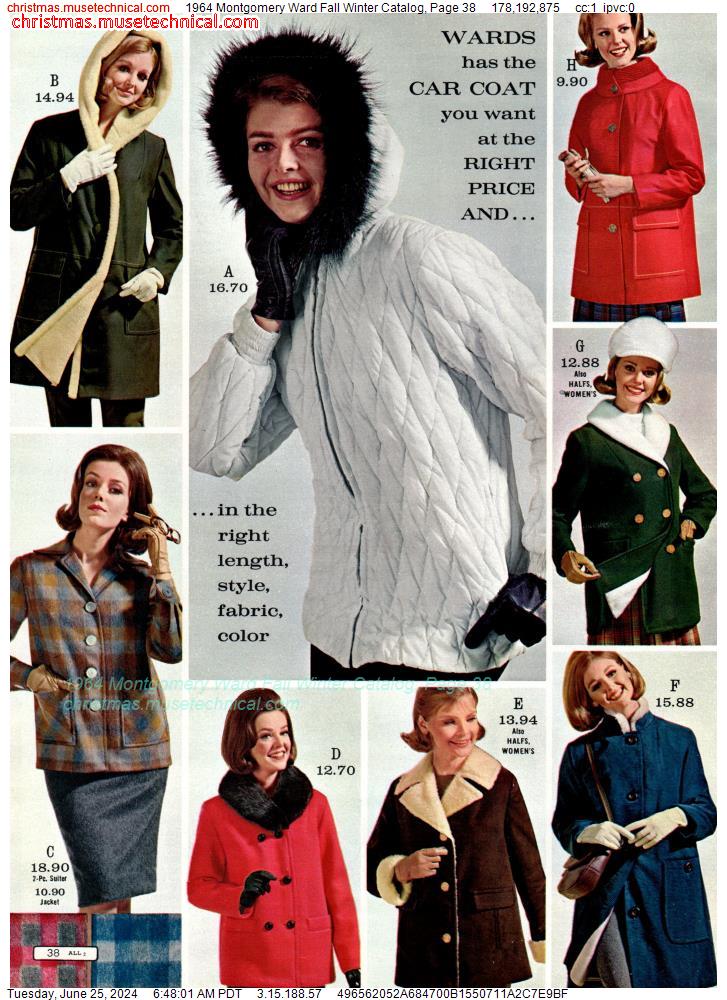 1964 Montgomery Ward Fall Winter Catalog, Page 38