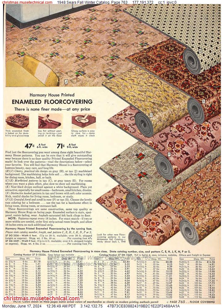 1948 Sears Fall Winter Catalog, Page 763