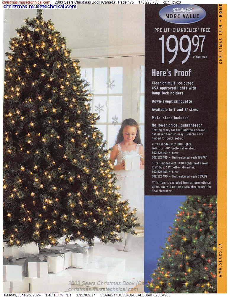 2003 Sears Christmas Book (Canada), Page 475