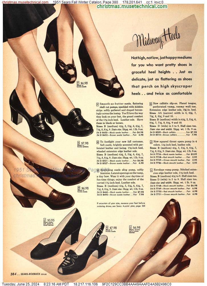 1951 Sears Fall Winter Catalog, Page 380