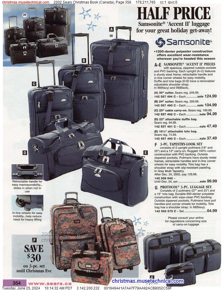 2002 Sears Christmas Book (Canada), Page 358