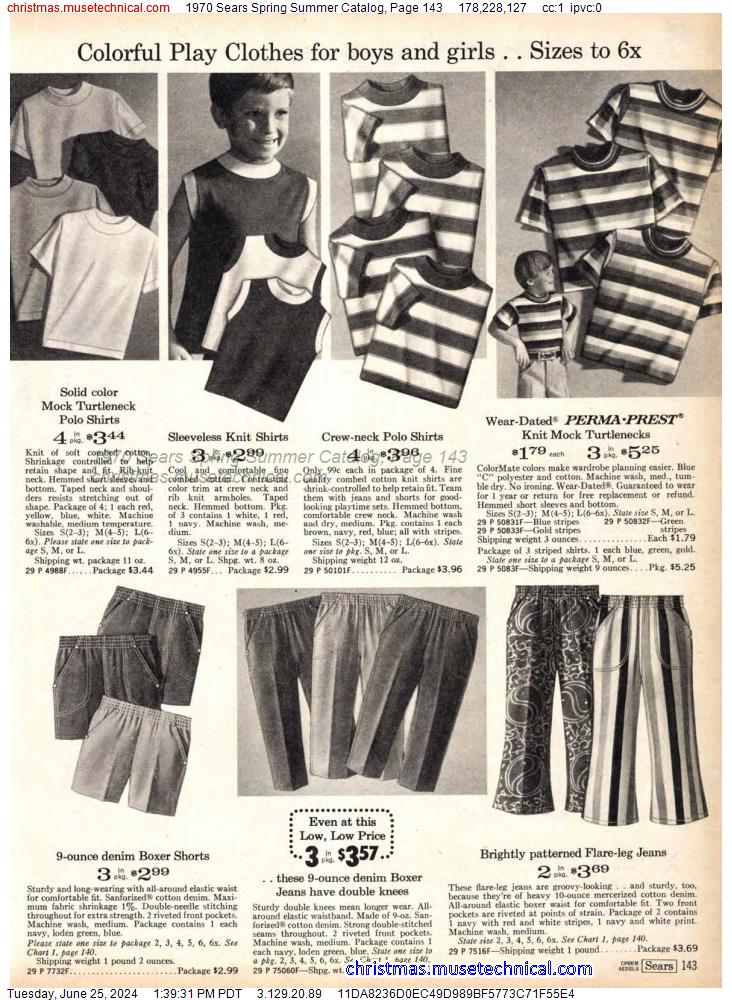 1970 Sears Spring Summer Catalog, Page 143