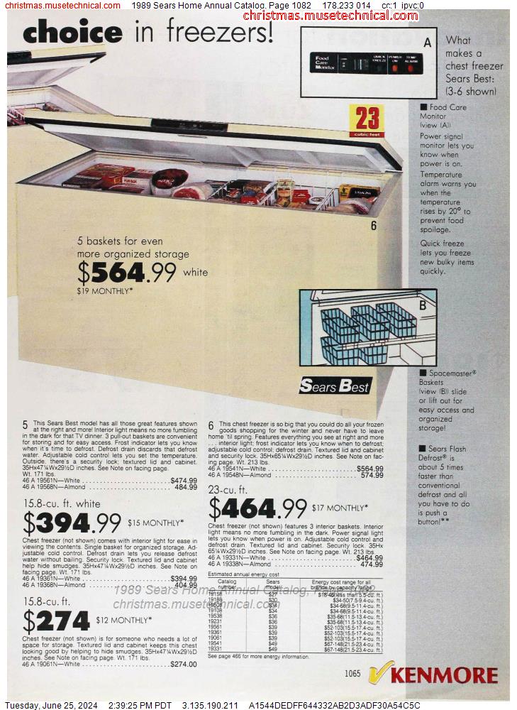 1989 Sears Home Annual Catalog, Page 1082