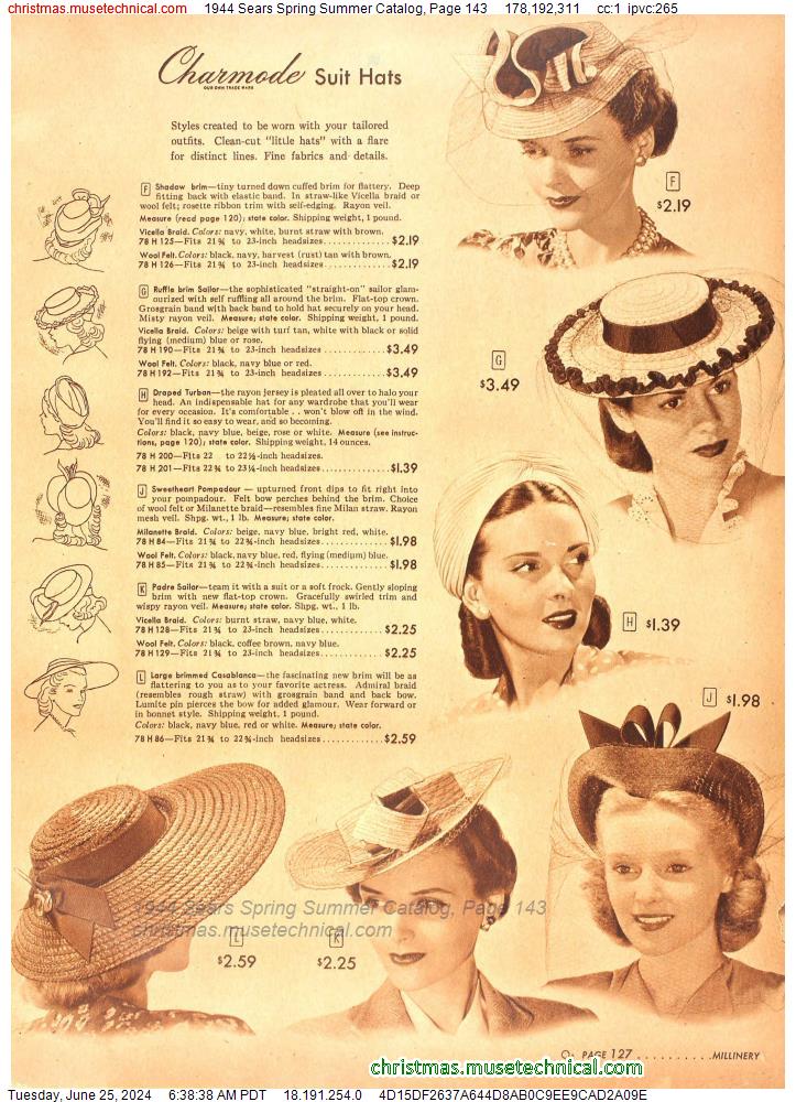 1944 Sears Spring Summer Catalog, Page 143