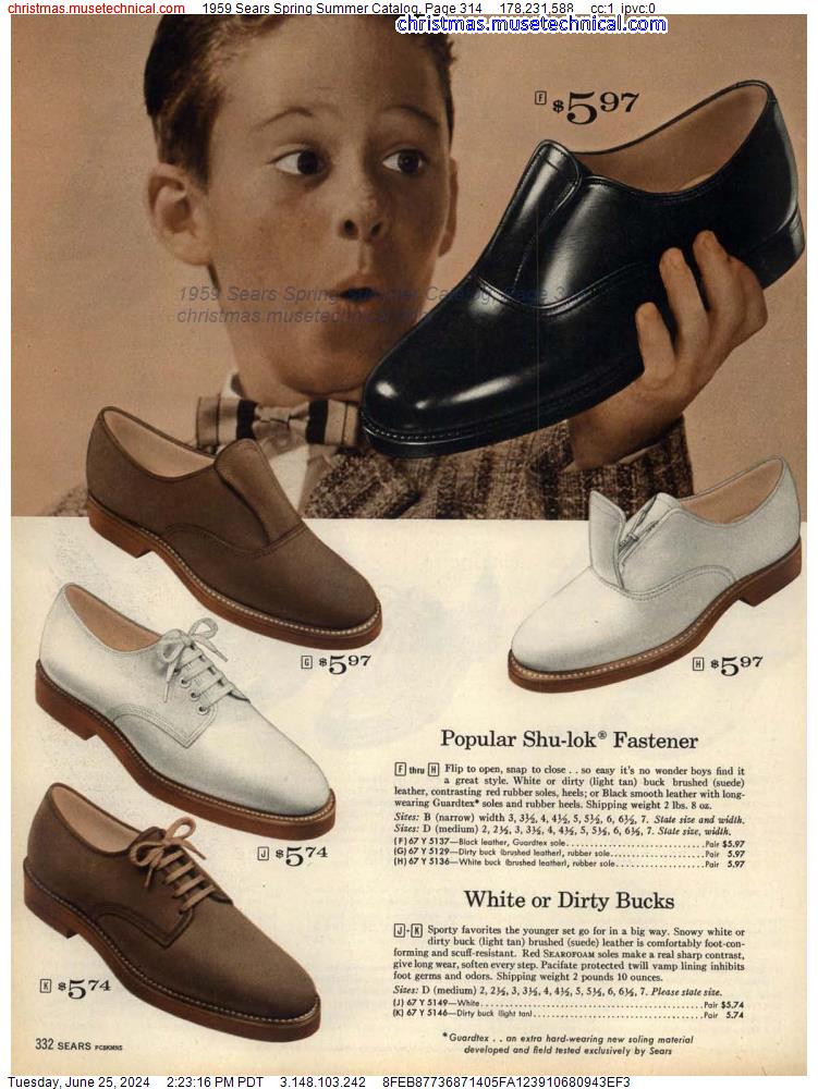 1959 Sears Spring Summer Catalog, Page 314