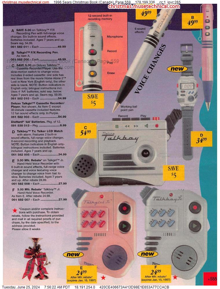 1996 Sears Christmas Book (Canada), Page 559