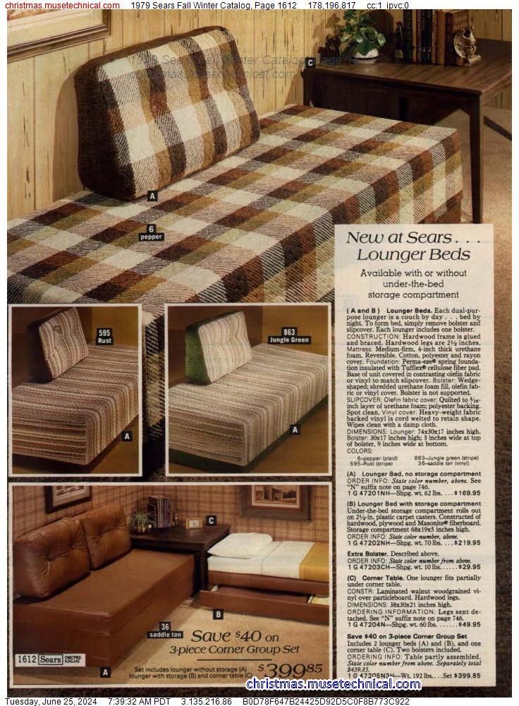 1979 Sears Fall Winter Catalog, Page 1612