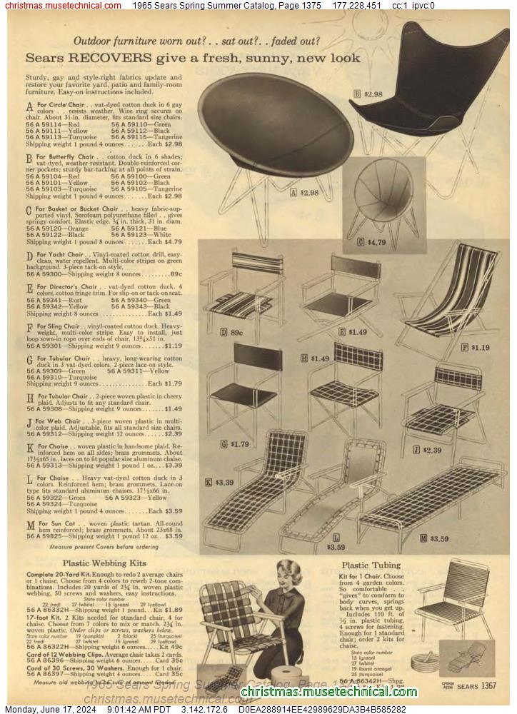 1965 Sears Spring Summer Catalog, Page 1375