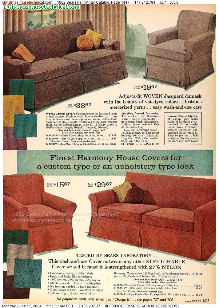 1962 Sears Fall Winter Catalog, Page 1447