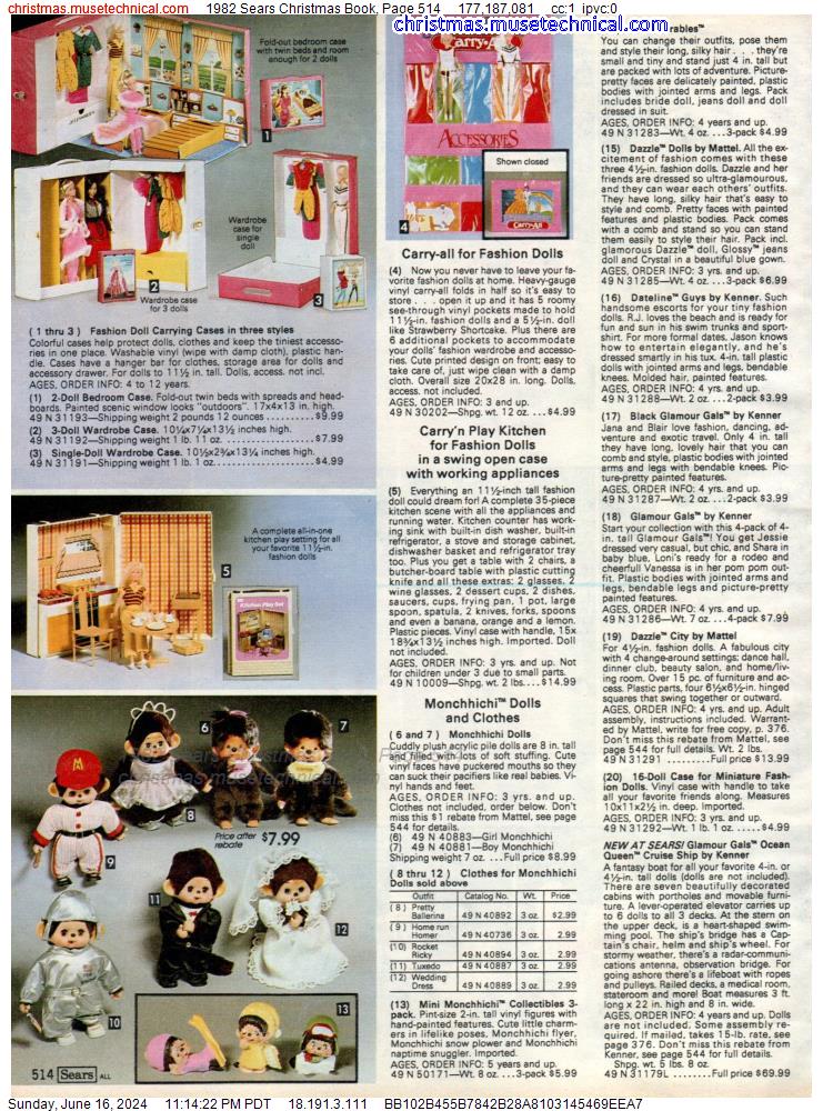 1982 Sears Christmas Book, Page 514