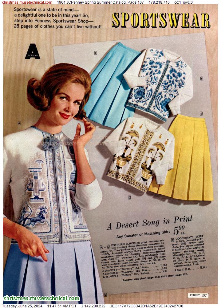 1964 JCPenney Spring Summer Catalog, Page 107