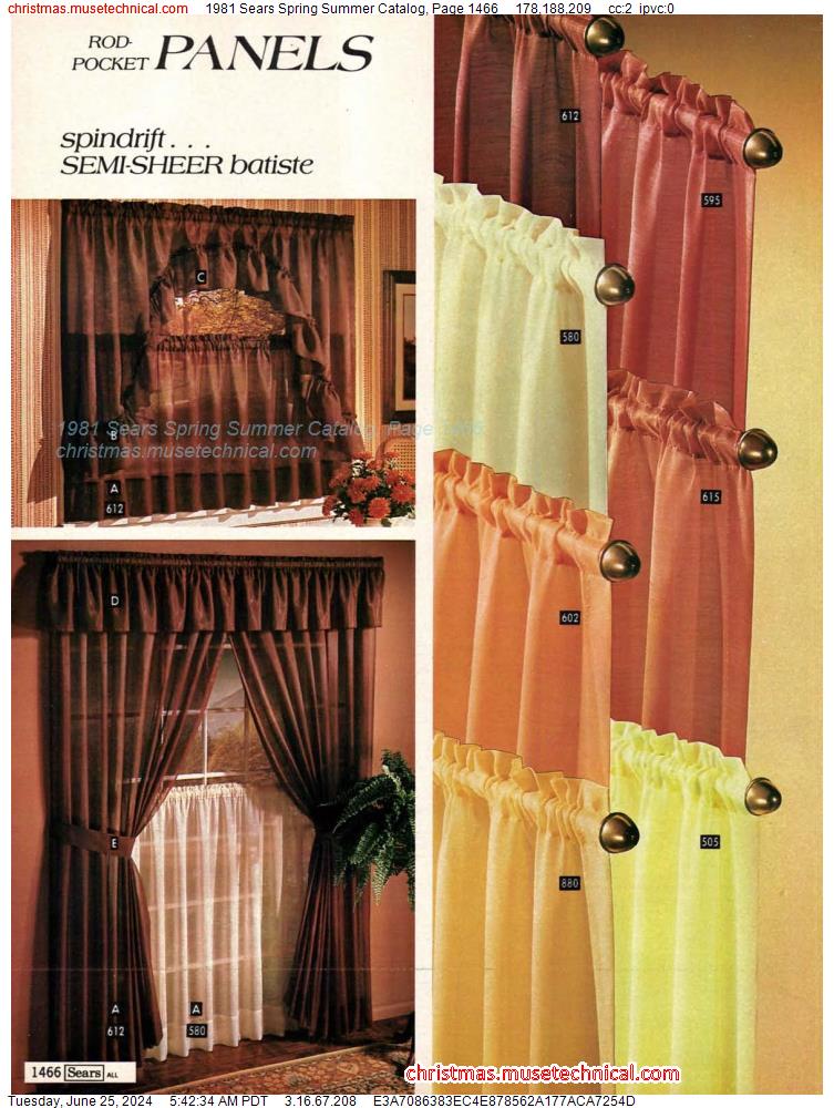 1981 Sears Spring Summer Catalog, Page 1466