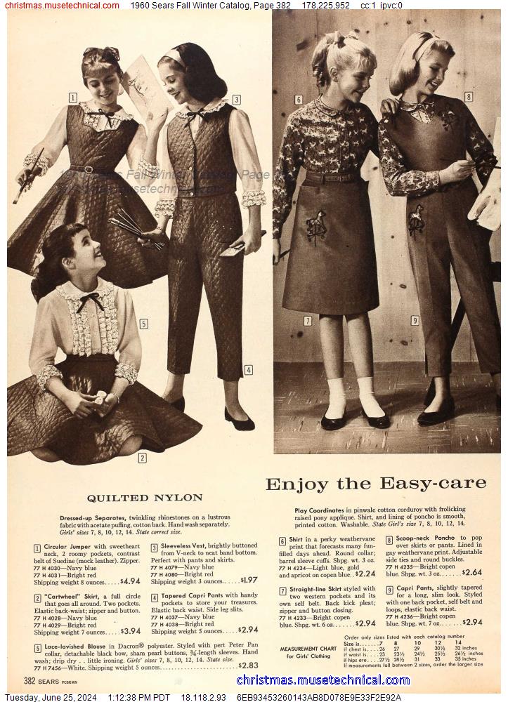 1960 Sears Fall Winter Catalog, Page 382