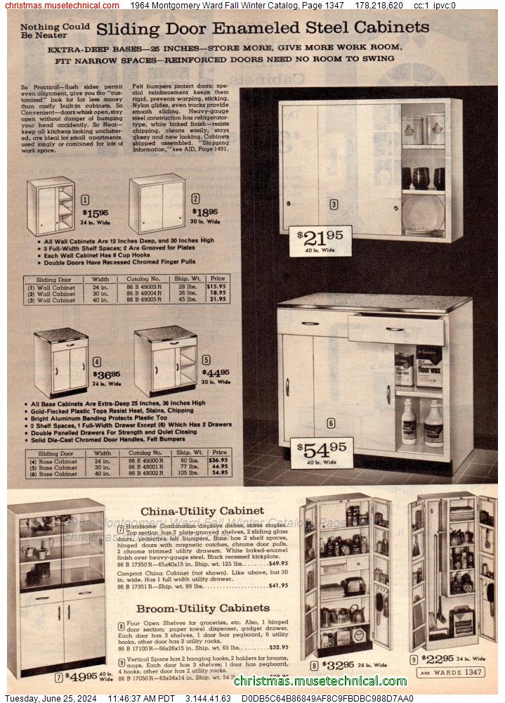 1964 Montgomery Ward Fall Winter Catalog, Page 1347