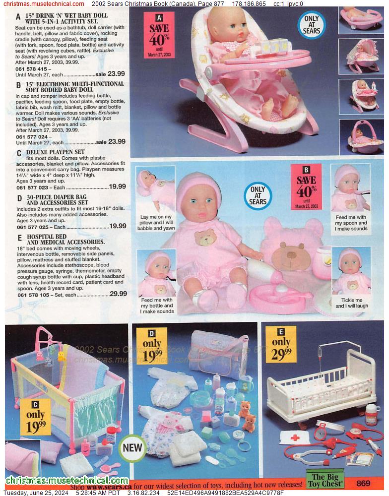 2002 Sears Christmas Book (Canada), Page 877