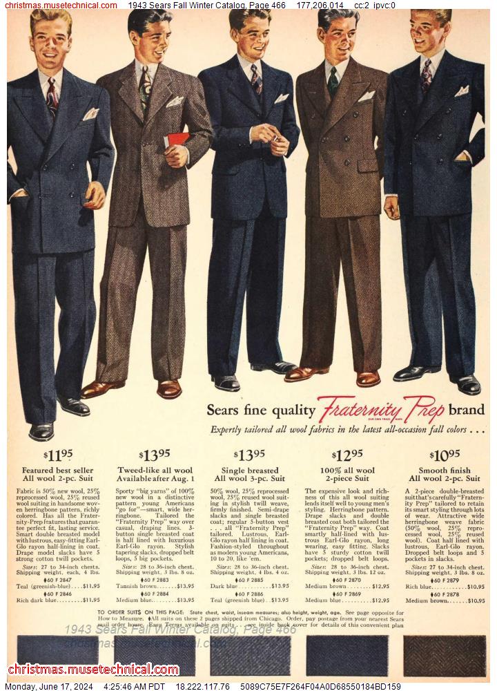 1943 Sears Fall Winter Catalog, Page 466