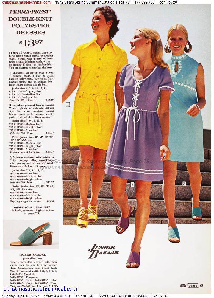 1972 Sears Spring Summer Catalog, Page 78