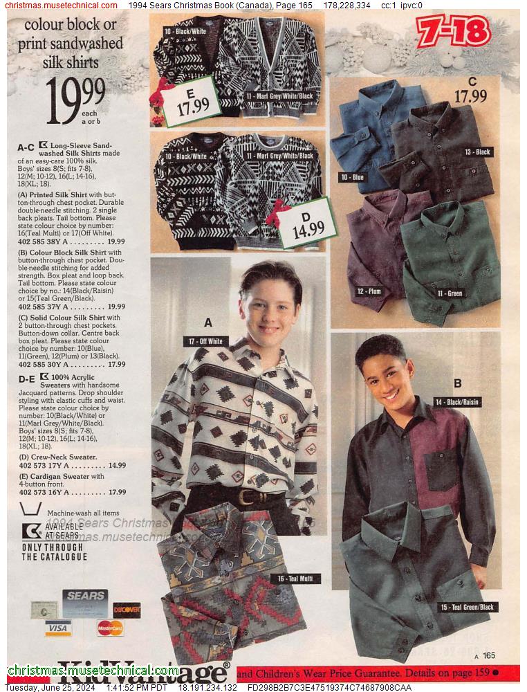 1994 Sears Christmas Book (Canada), Page 165