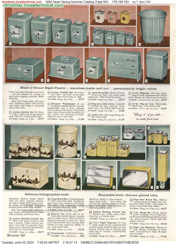 1960 Sears Spring Summer Catalog, Page 953