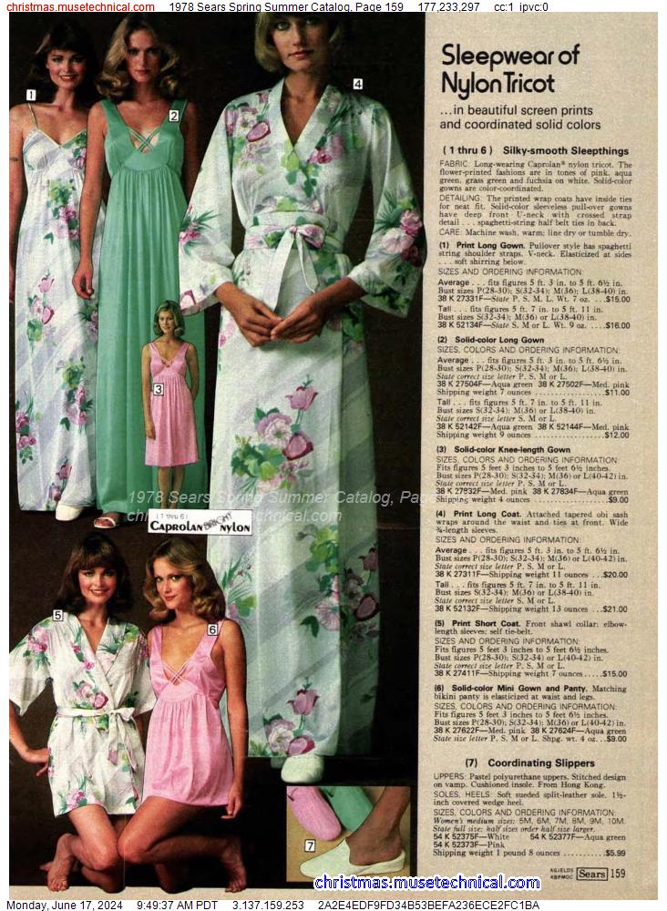 1978 Sears Spring Summer Catalog, Page 159