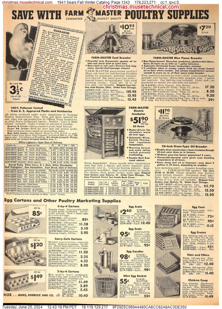 1941 Sears Fall Winter Catalog, Page 1343