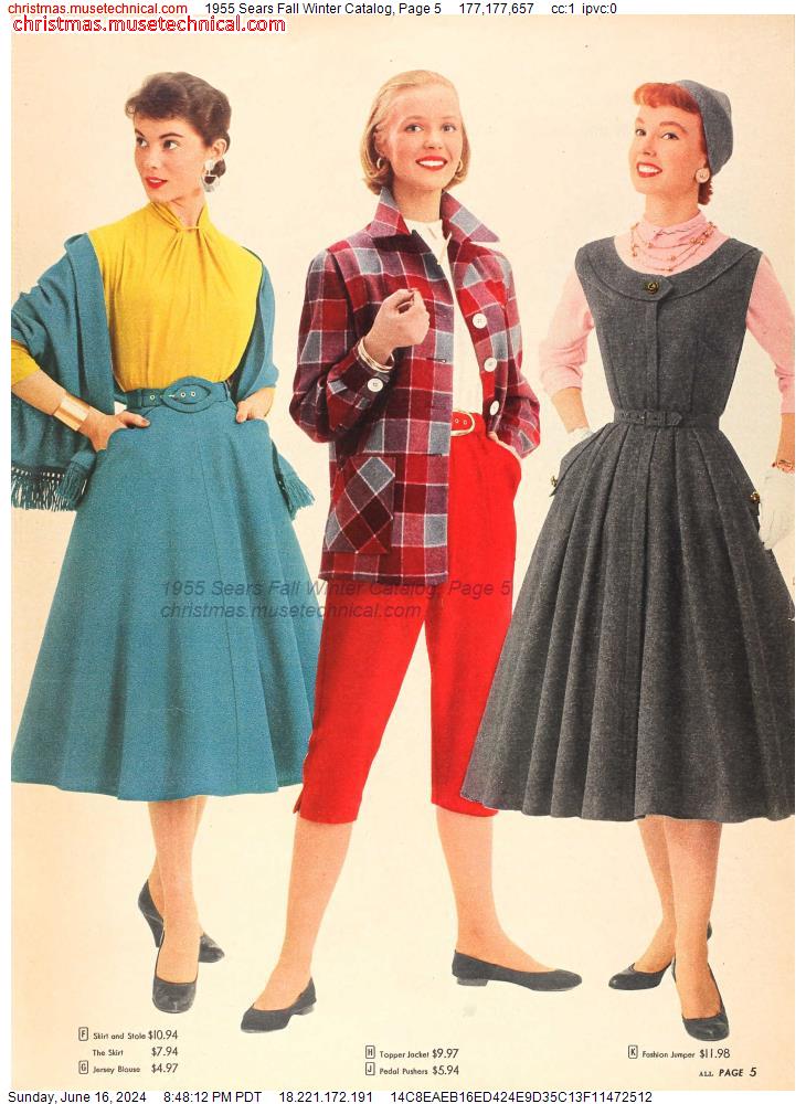 1955 Sears Fall Winter Catalog, Page 5
