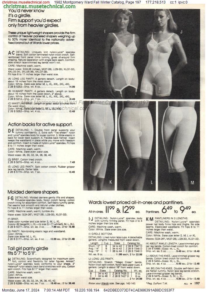 1982 Montgomery Ward Fall Winter Catalog, Page 197