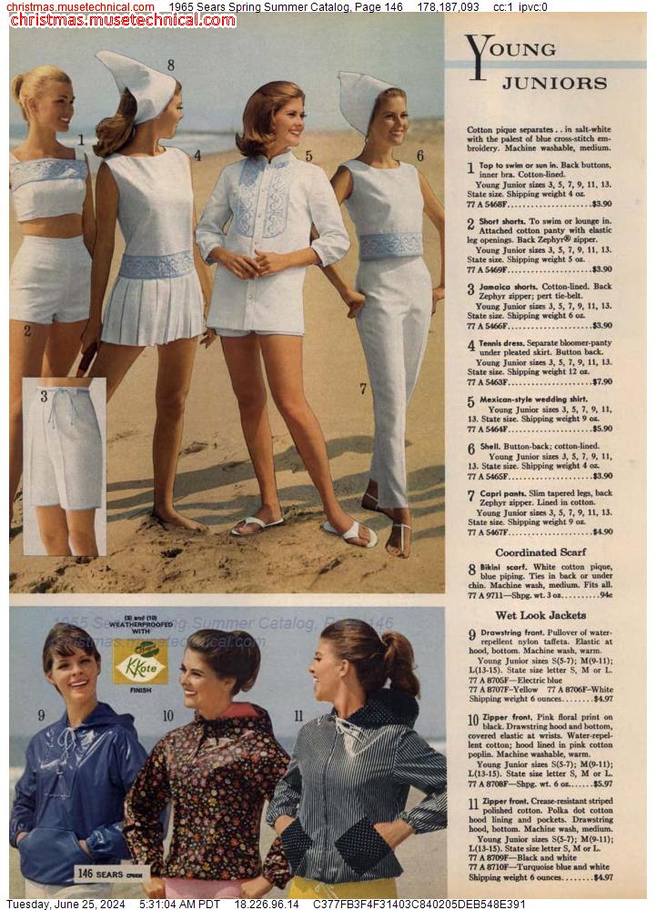 1965 Sears Spring Summer Catalog, Page 146