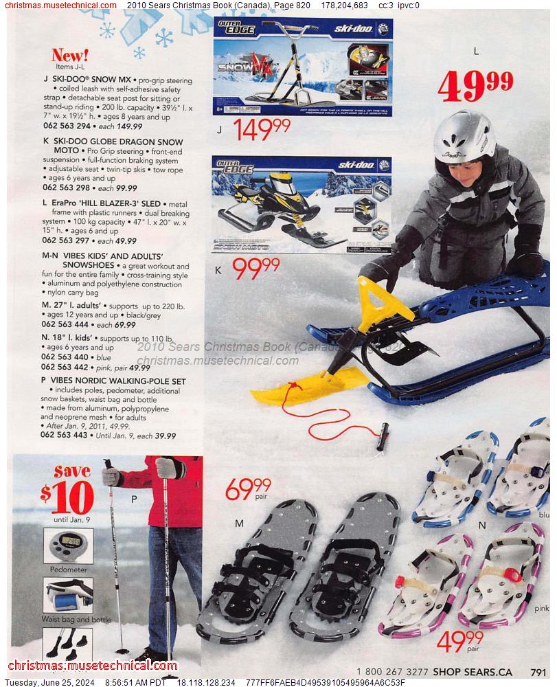 2010 Sears Christmas Book (Canada), Page 820