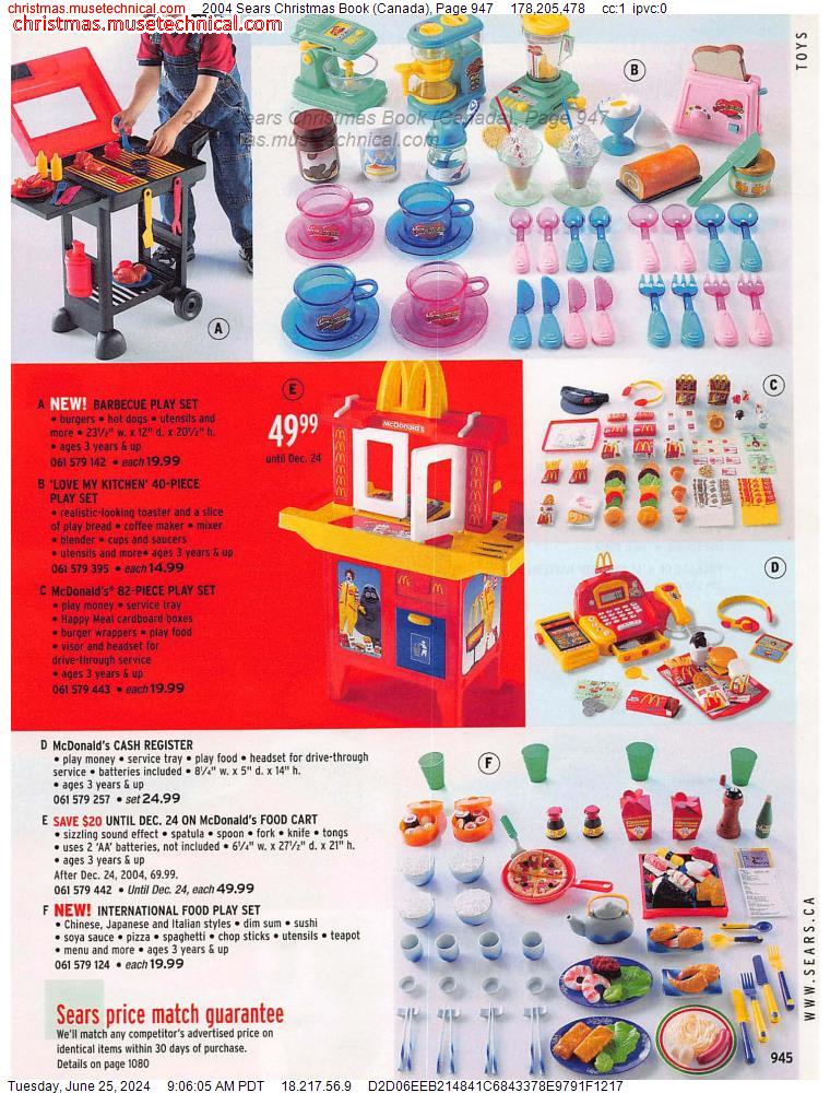 2004 Sears Christmas Book (Canada), Page 947