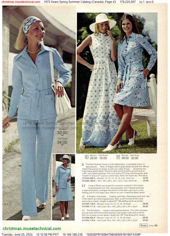 1975 Sears Spring Summer Catalog (Canada), Page 43