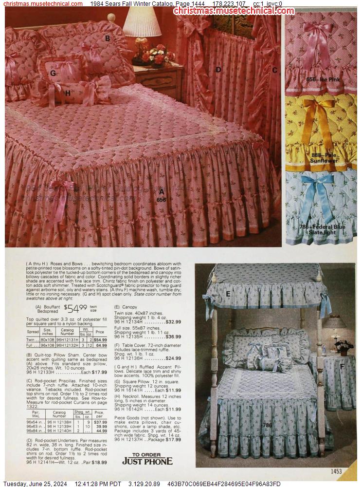 1984 Sears Fall Winter Catalog, Page 1444
