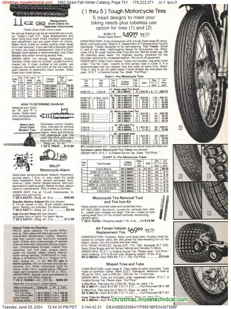 1983 Sears Fall Winter Catalog, Page 741