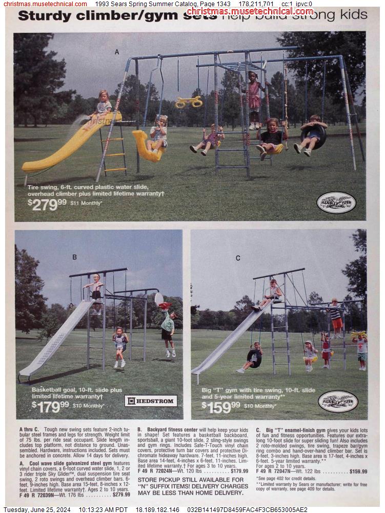 1993 Sears Spring Summer Catalog, Page 1343