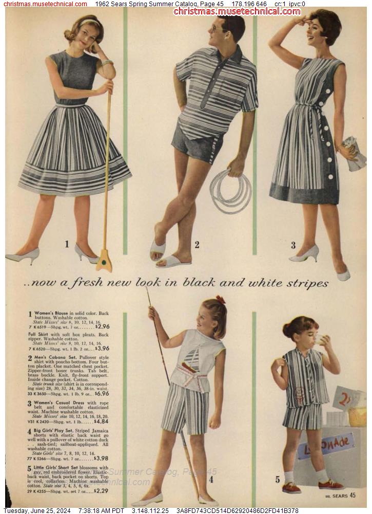 1962 Sears Spring Summer Catalog, Page 45