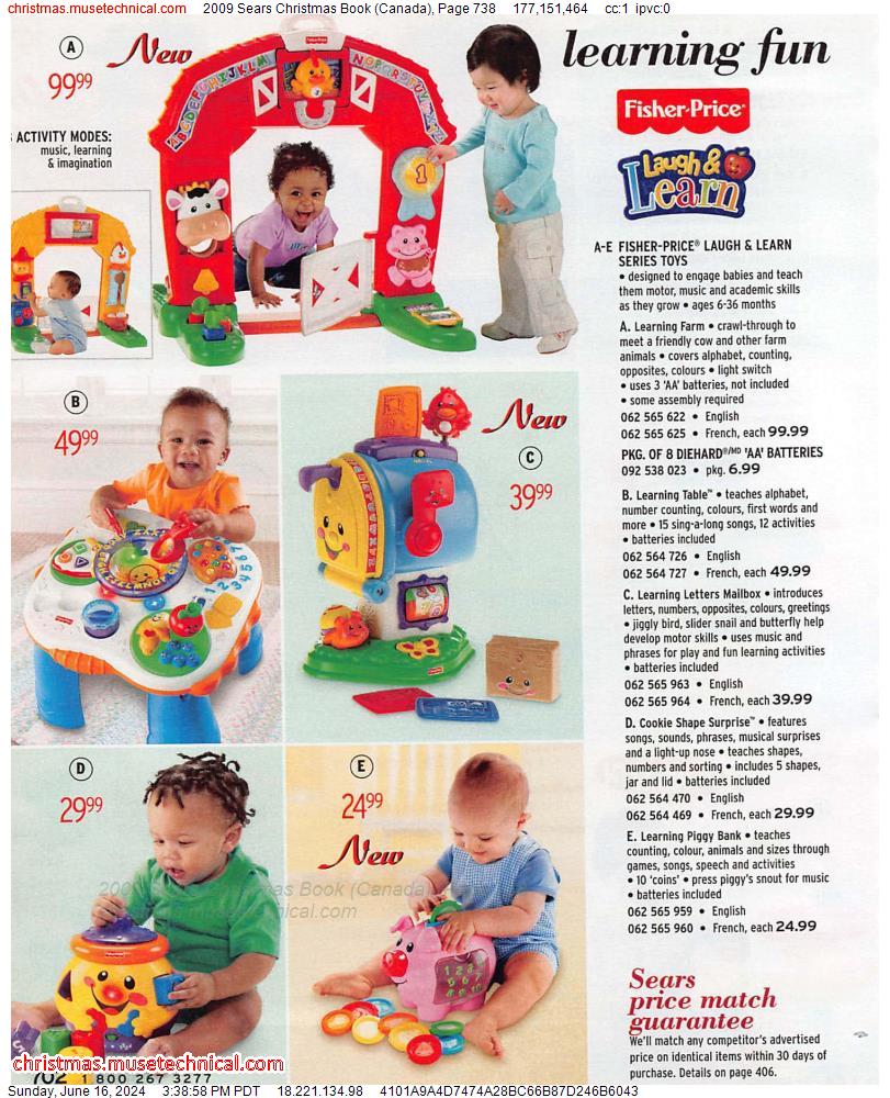 2009 Sears Christmas Book (Canada), Page 738