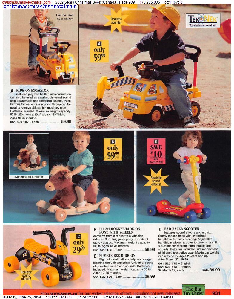 2002 Sears Christmas Book (Canada), Page 939