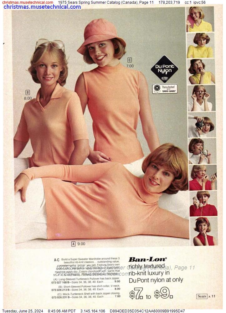 1975 Sears Spring Summer Catalog (Canada), Page 11