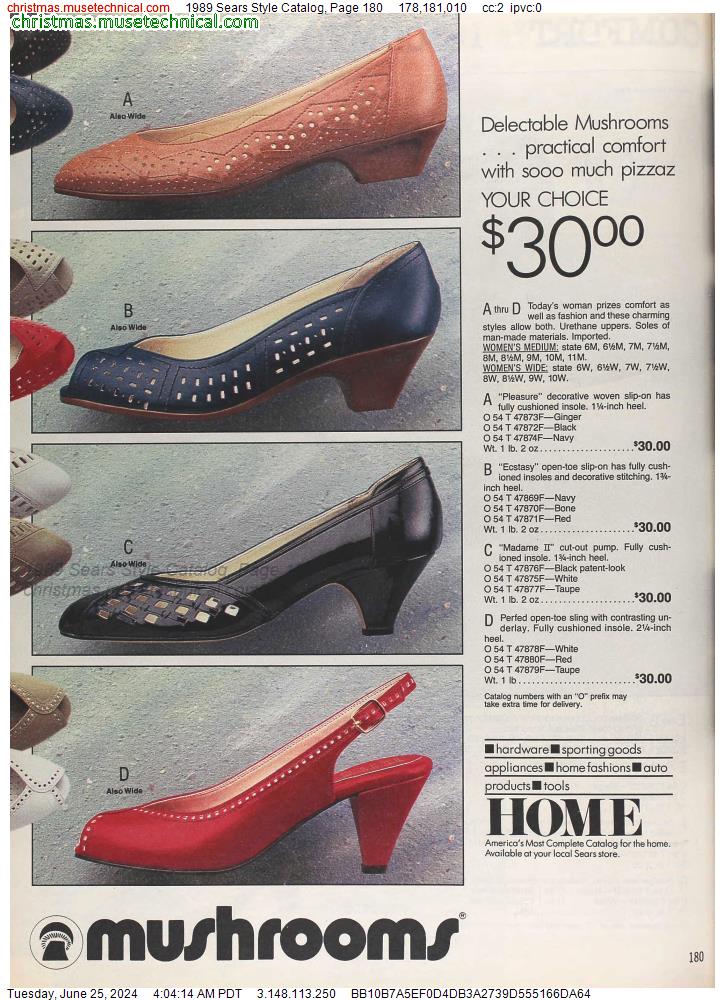 1989 Sears Style Catalog, Page 180