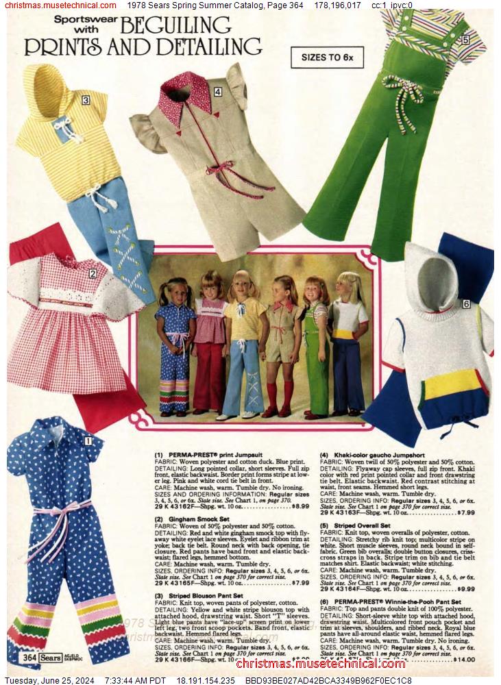 1978 Sears Spring Summer Catalog, Page 364