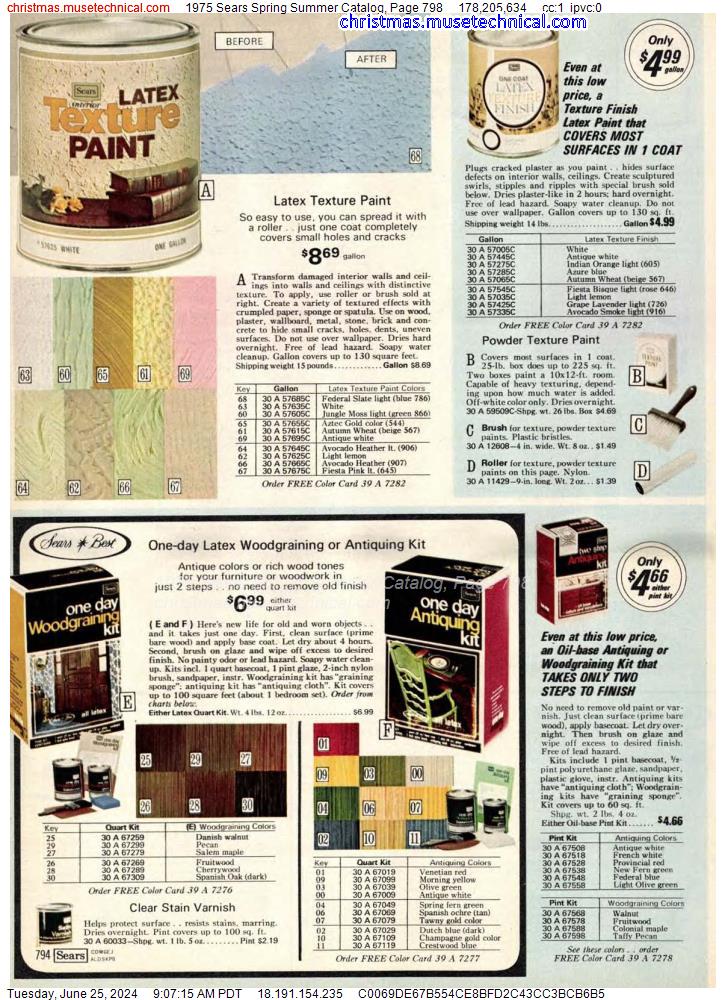 1975 Sears Spring Summer Catalog, Page 798