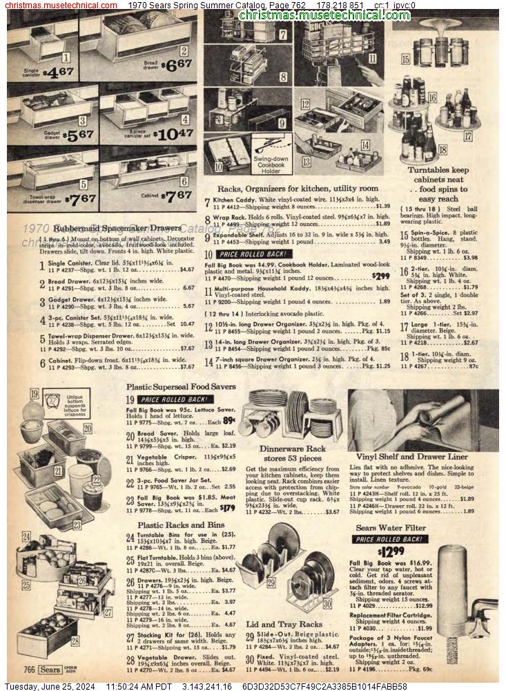 1970 Sears Spring Summer Catalog, Page 762