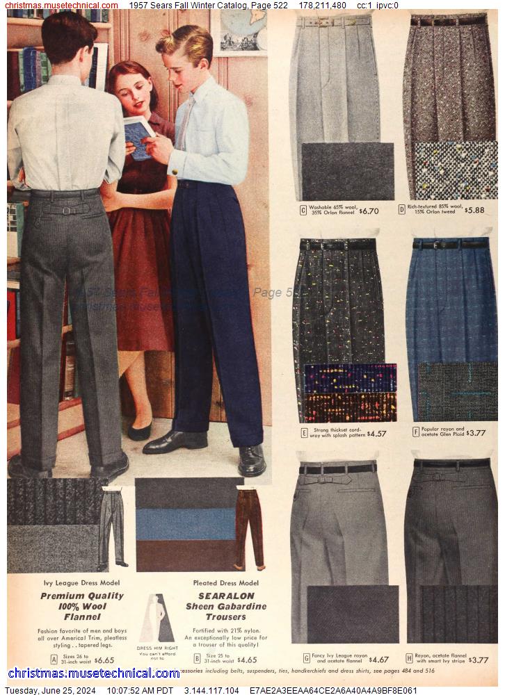 1957 Sears Fall Winter Catalog, Page 522