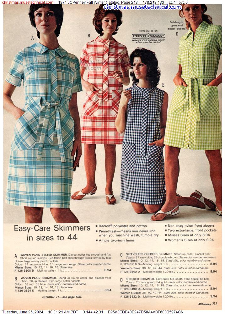 1971 JCPenney Fall Winter Catalog, Page 213