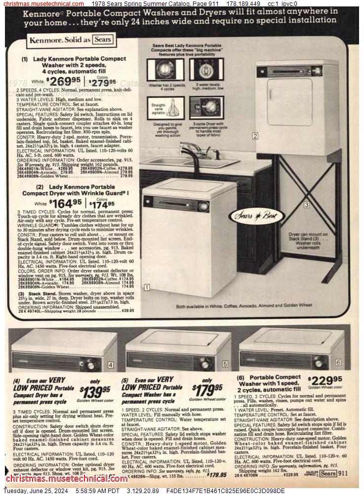 1978 Sears Spring Summer Catalog, Page 911