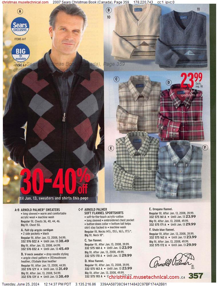 2007 Sears Christmas Book (Canada), Page 359