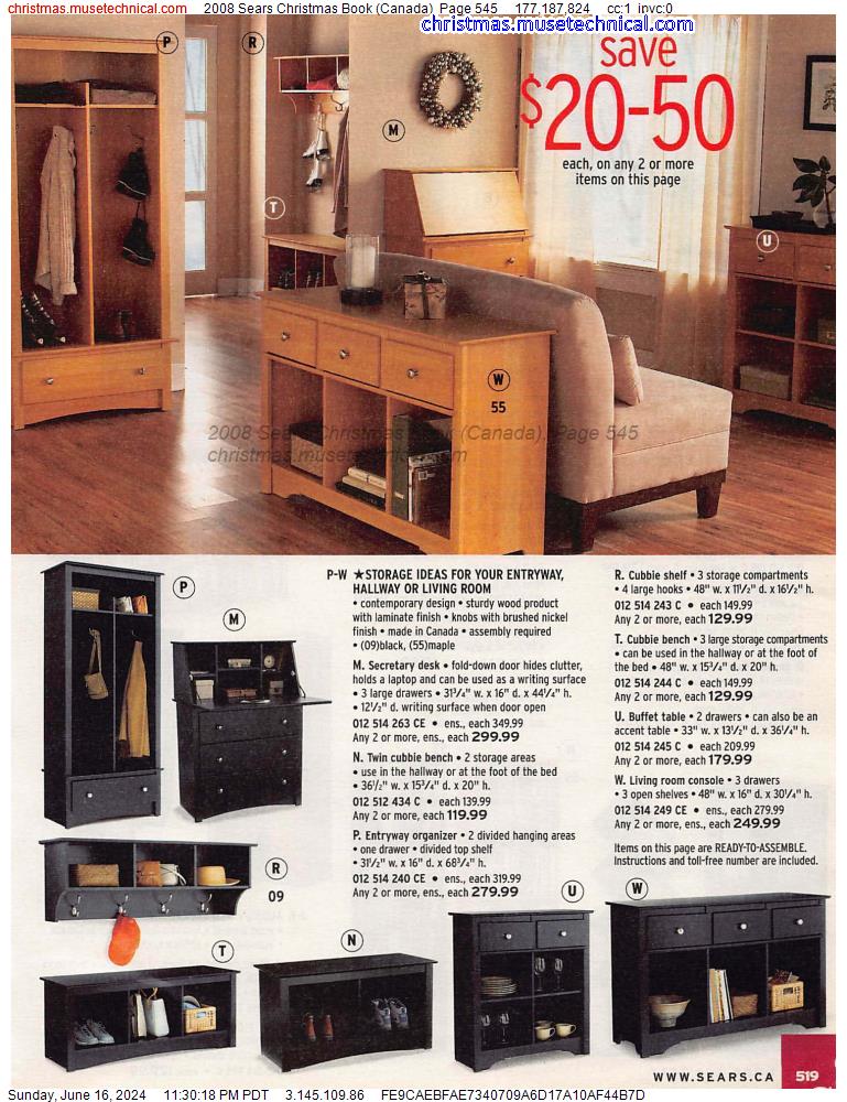 2008 Sears Christmas Book (Canada), Page 545