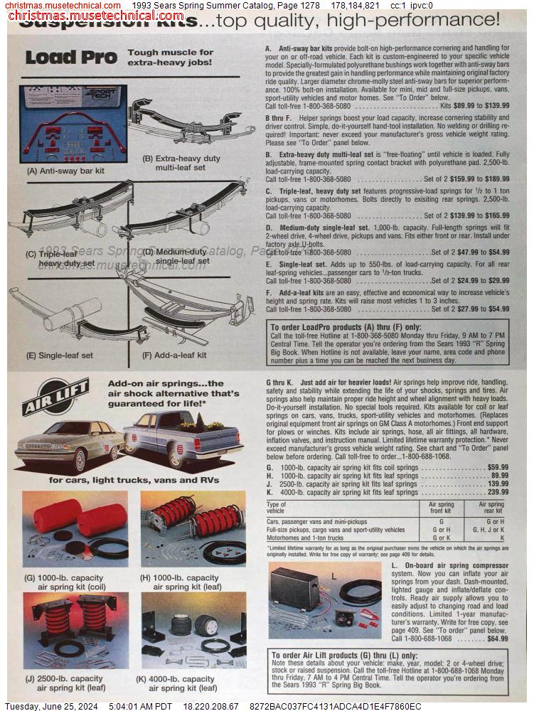 1993 Sears Spring Summer Catalog, Page 1278