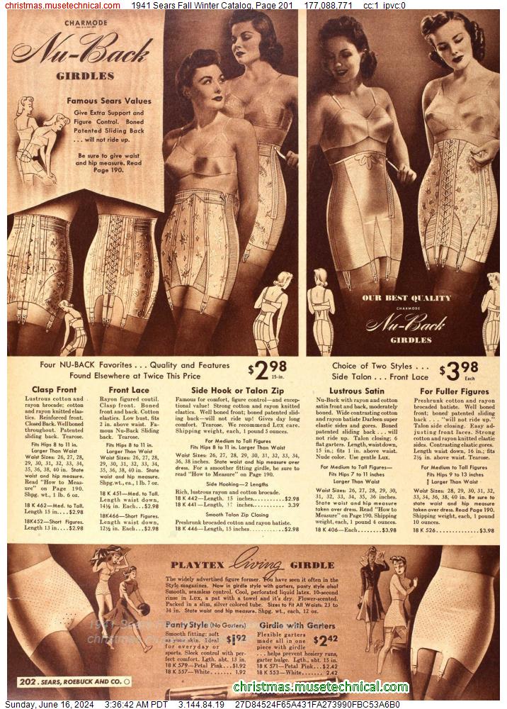 1941 Sears Fall Winter Catalog, Page 201