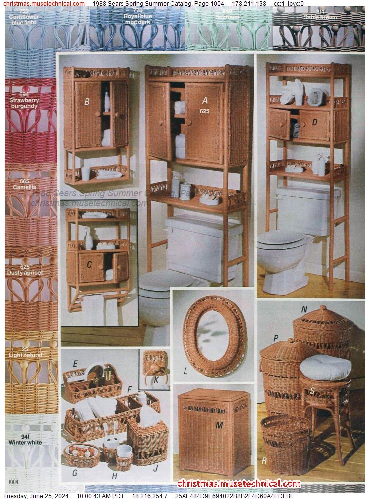 1988 Sears Spring Summer Catalog, Page 1004